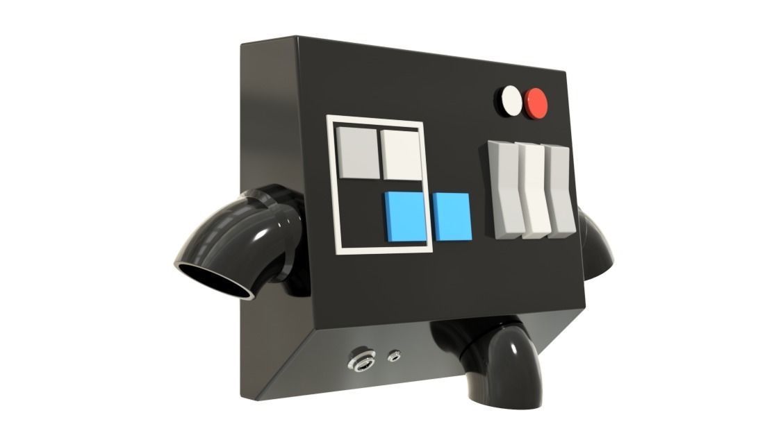 Star Wars - 181st Tie Pilot Type A Chest Box 3D print model_2