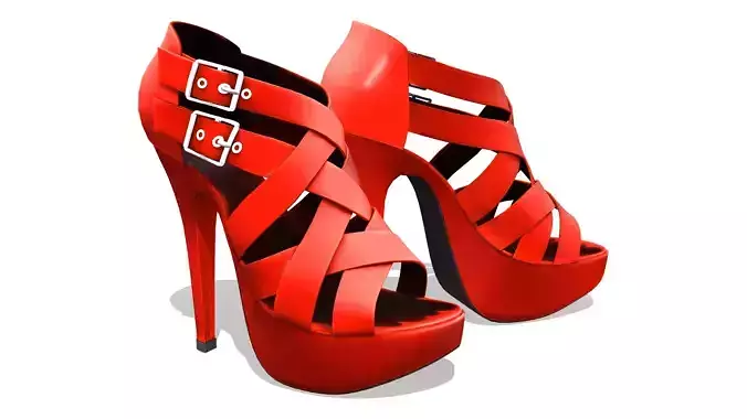 Cross Strap High Heel Sandals