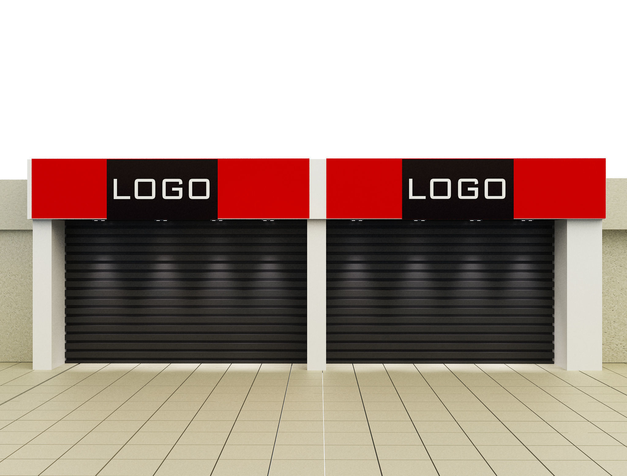  Car service entrance logo sign a615f 3D model_4