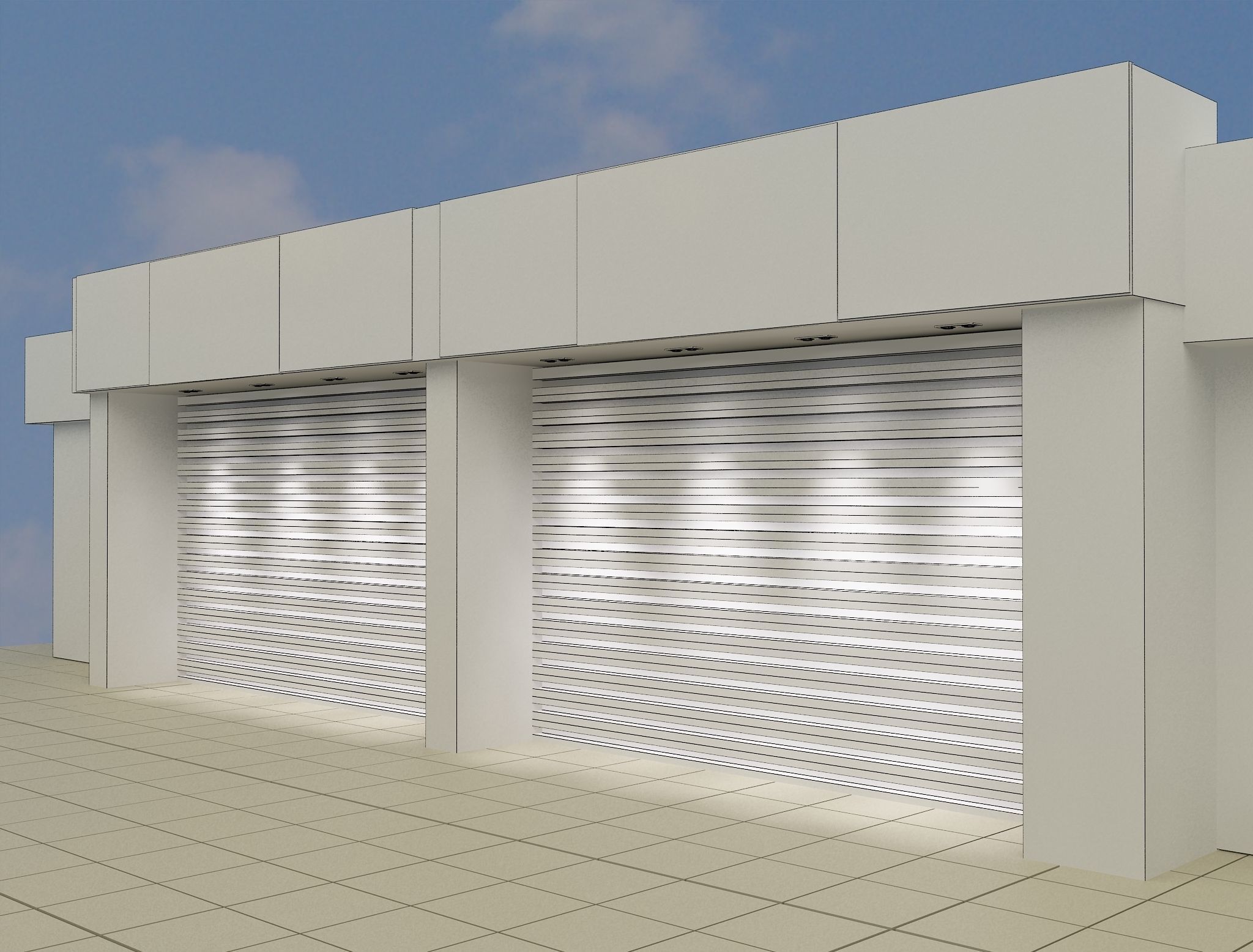  Car service entrance logo sign a615f 3D model_1