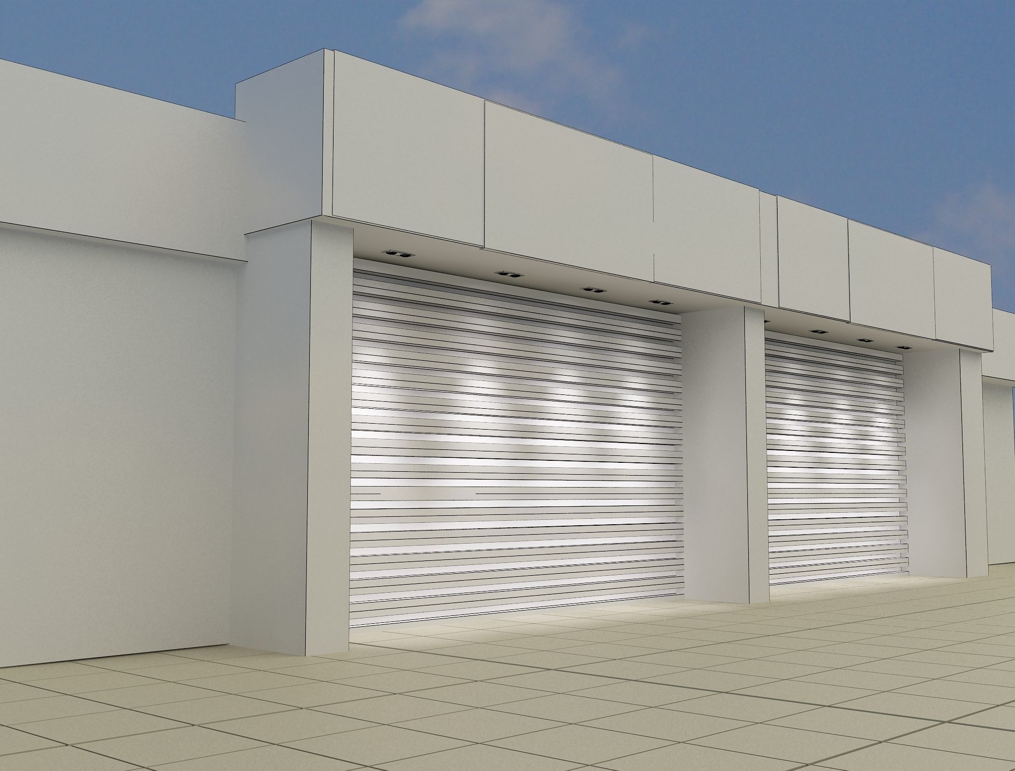  Car service entrance logo sign a615f 3D model_9