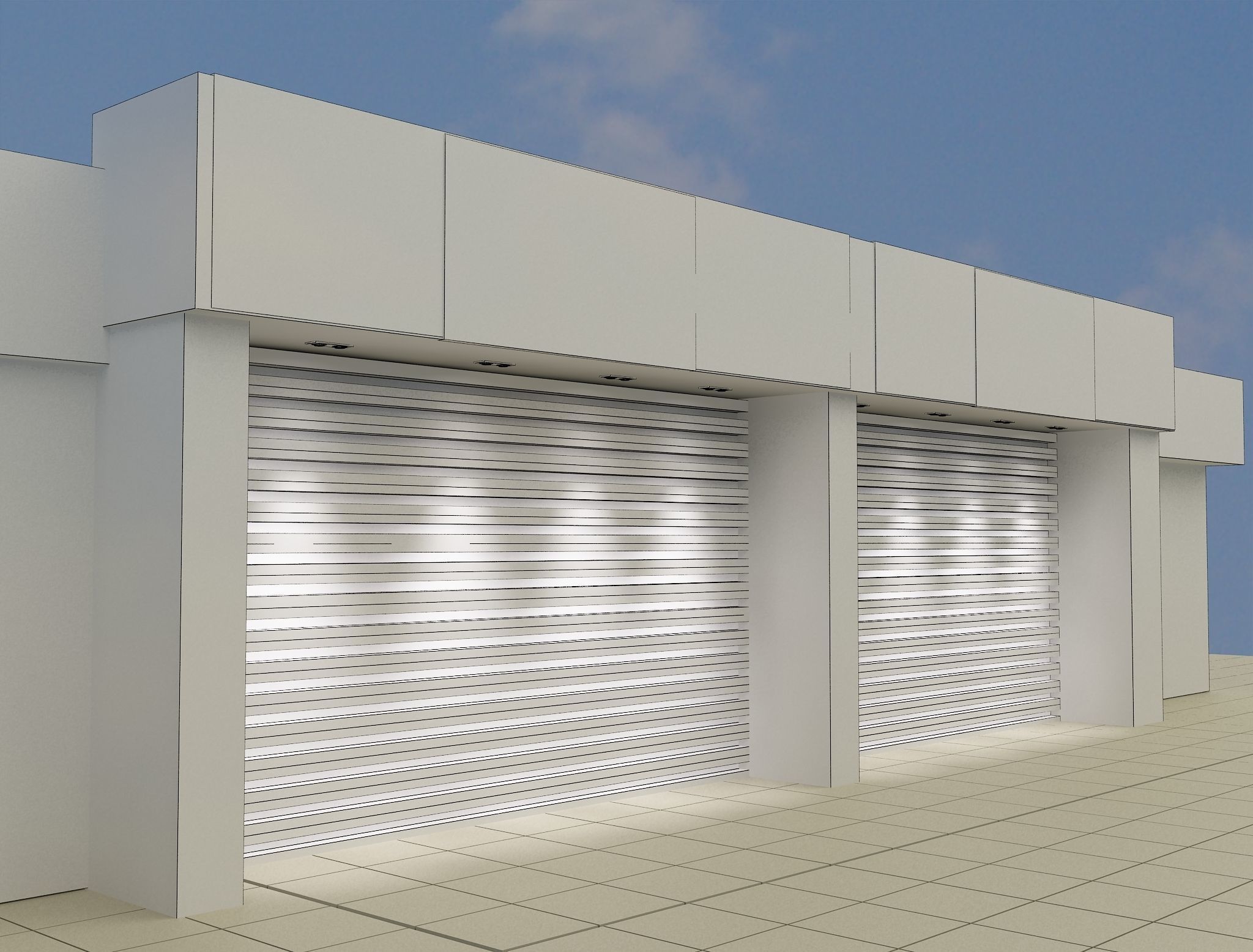  Car service entrance logo sign a615f 3D model_7