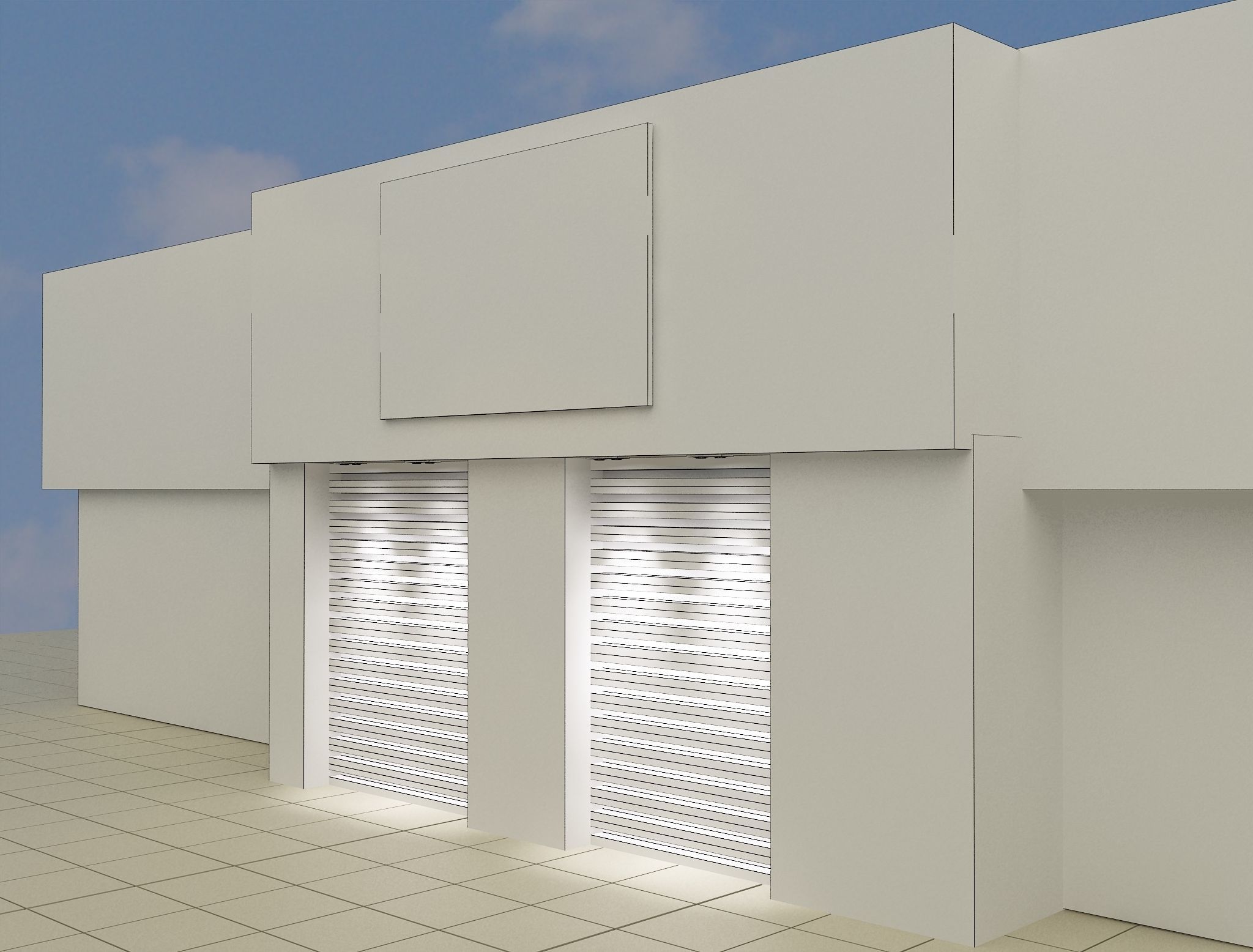  Car service entrance logo sign a615g 3D model_5