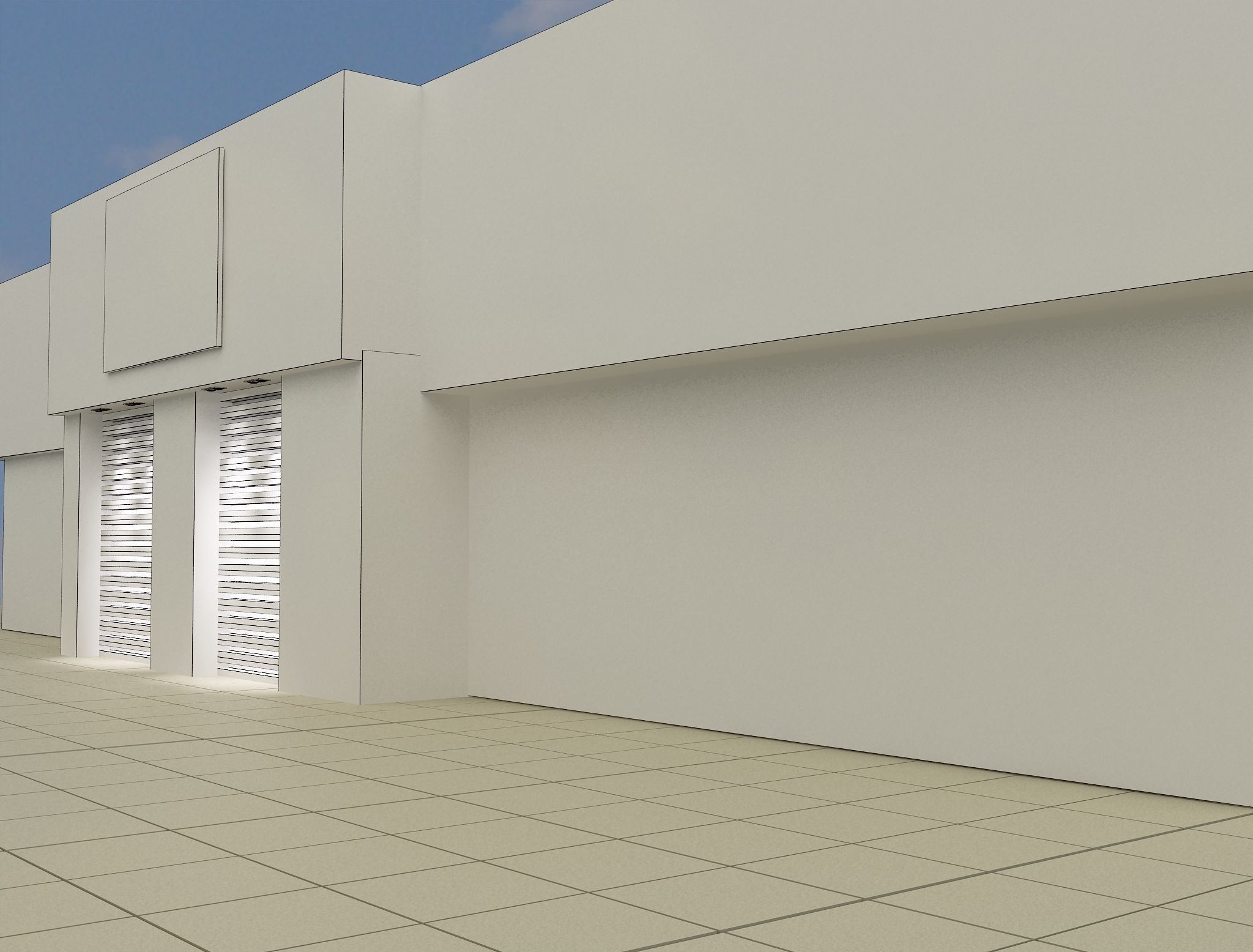  Car service entrance logo sign a615g 3D model_9