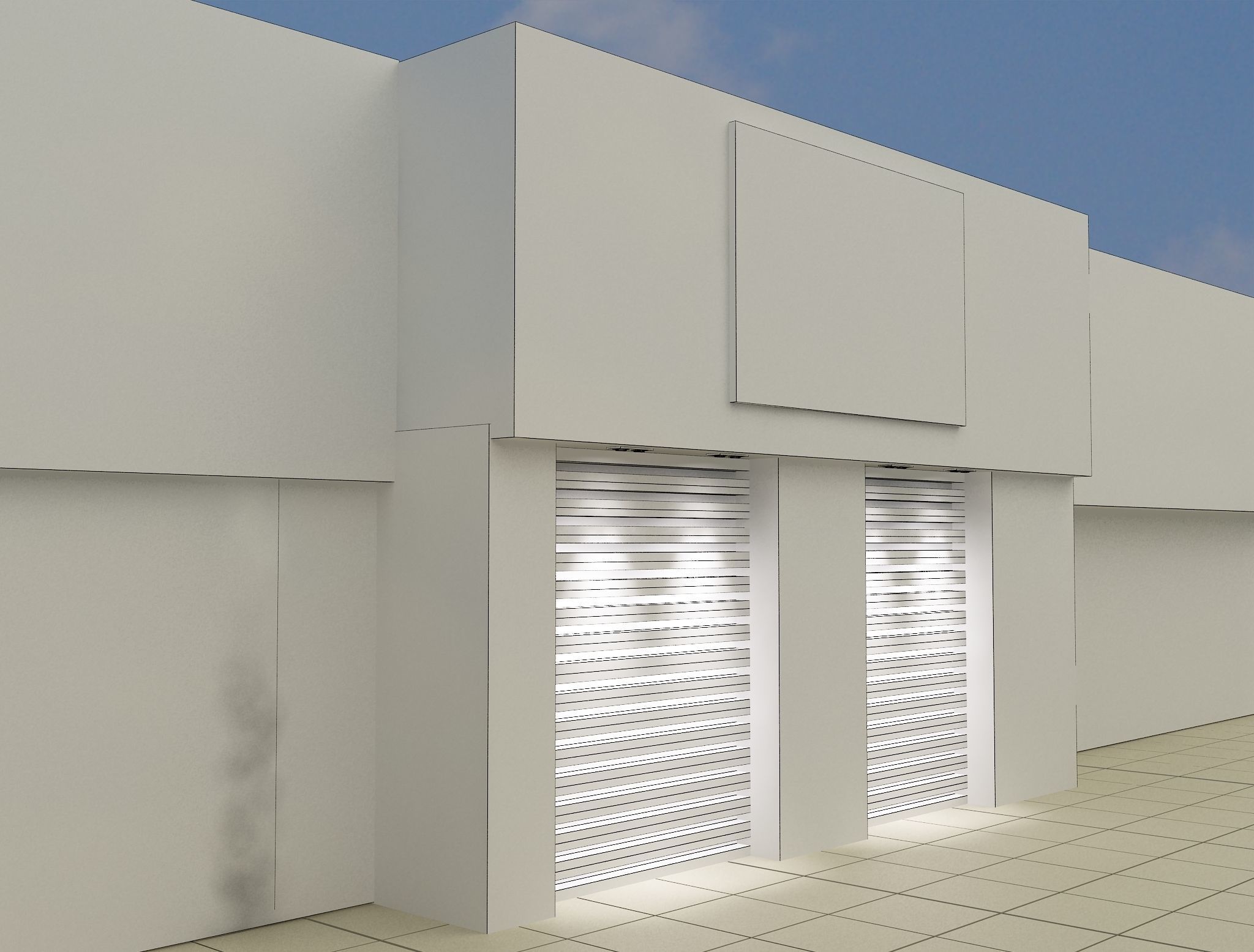  Car service entrance logo sign a615g 3D model_1