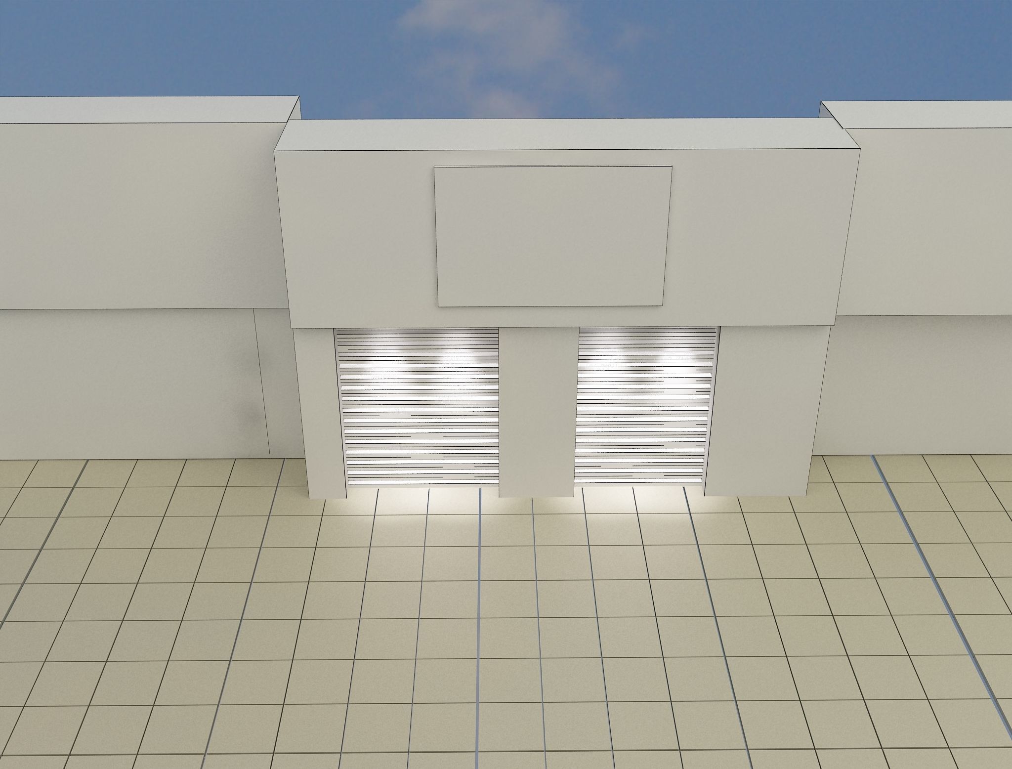  Car service entrance logo sign a615g 3D model_7