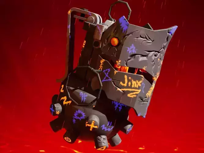 Jinx grenade Low-poly 3D model