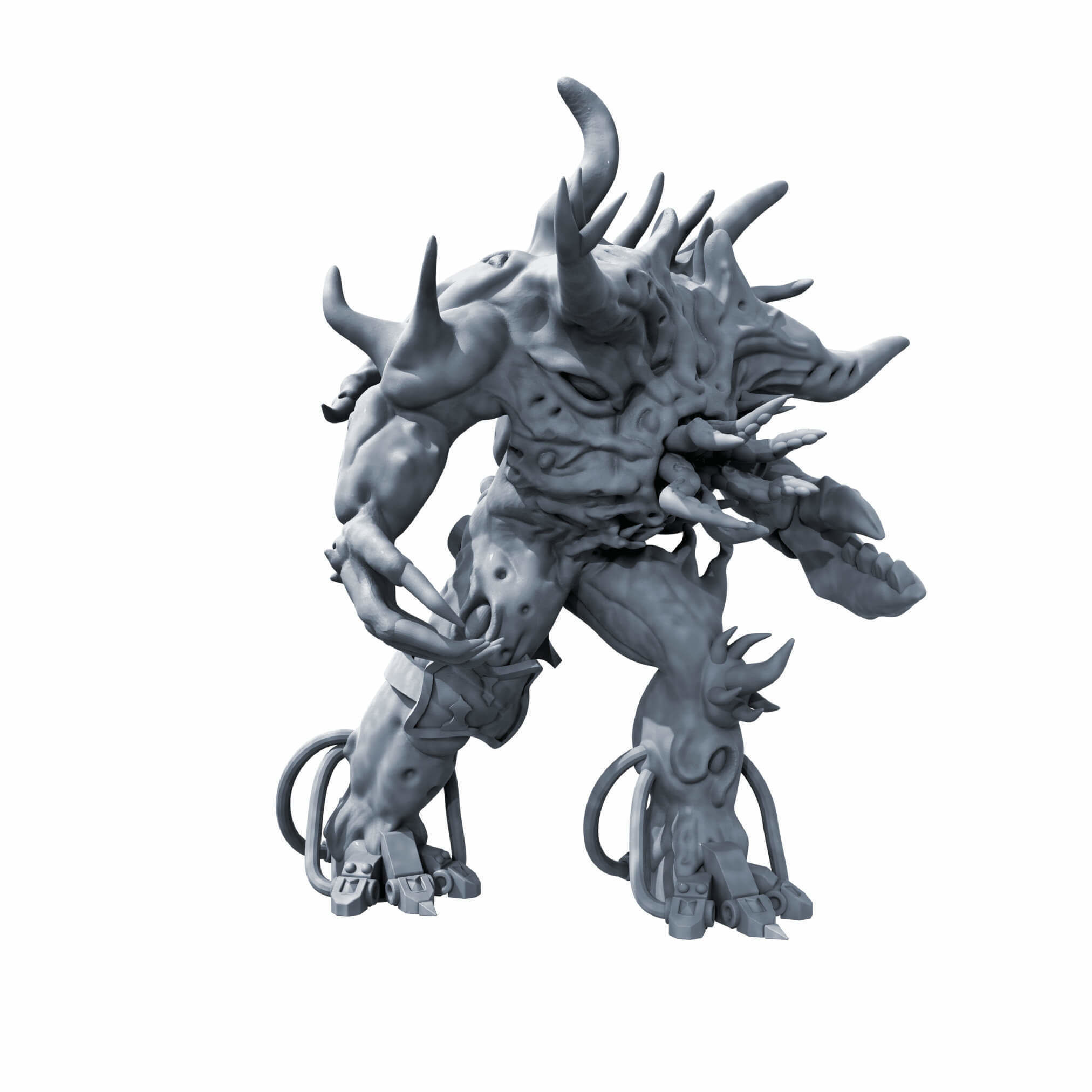 Spawns Of Chaos Wargame Proxy Miniatures 3D print model_2