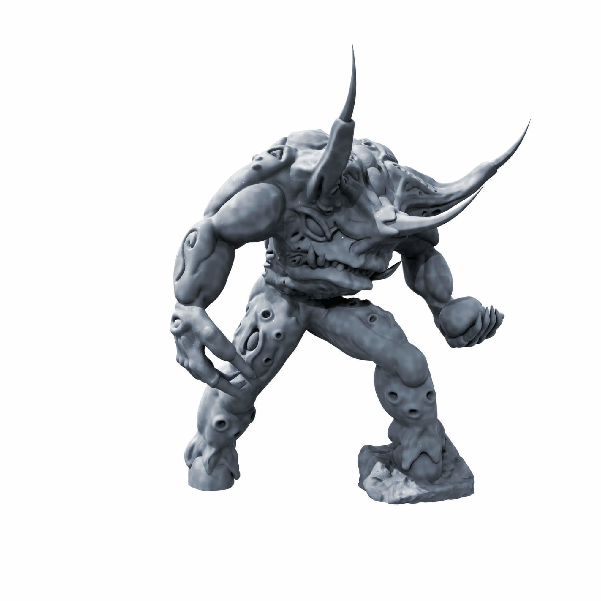 Spawns Of Chaos Wargame Proxy Miniatures 3D print model_16