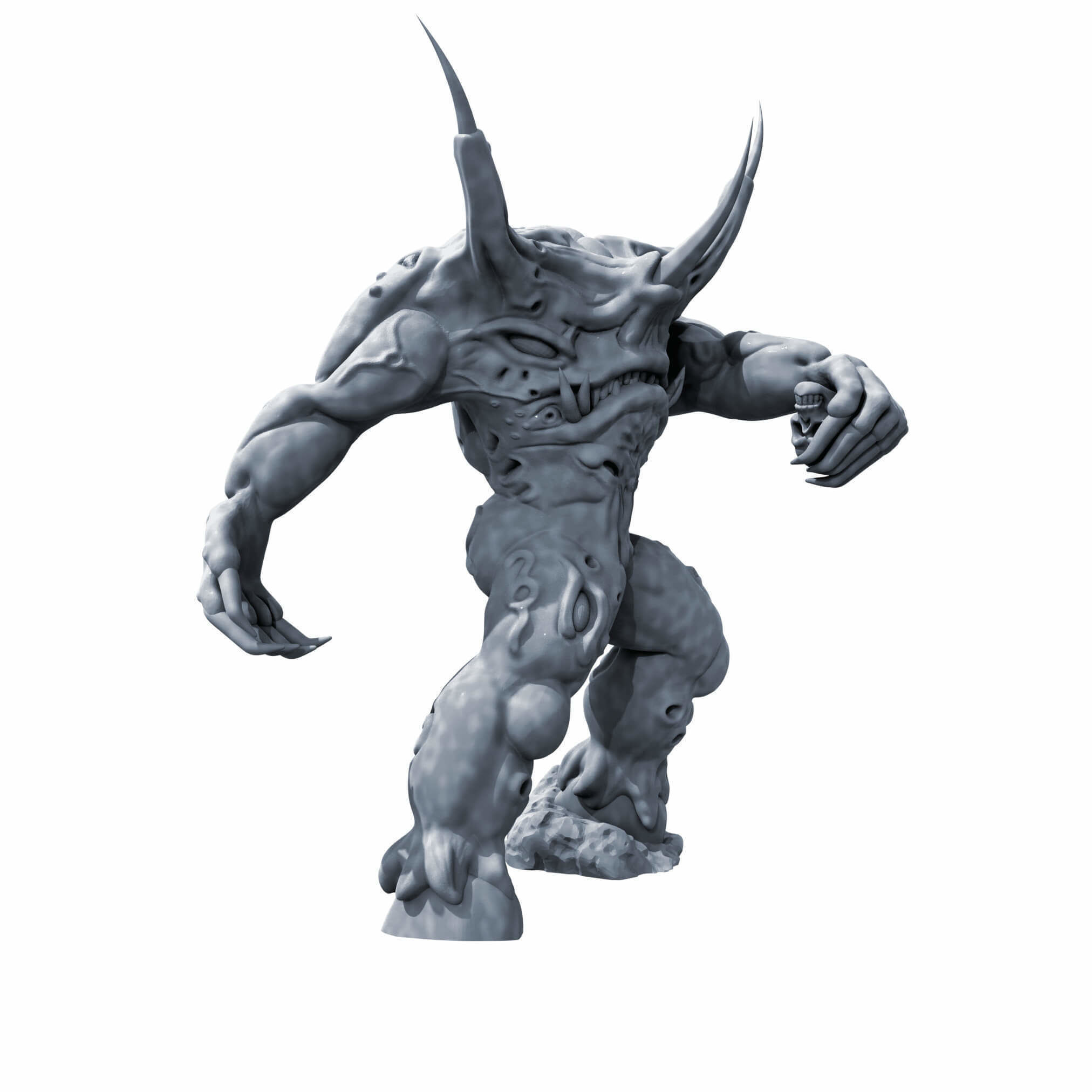 Spawns Of Chaos Wargame Proxy Miniatures 3D print model_4