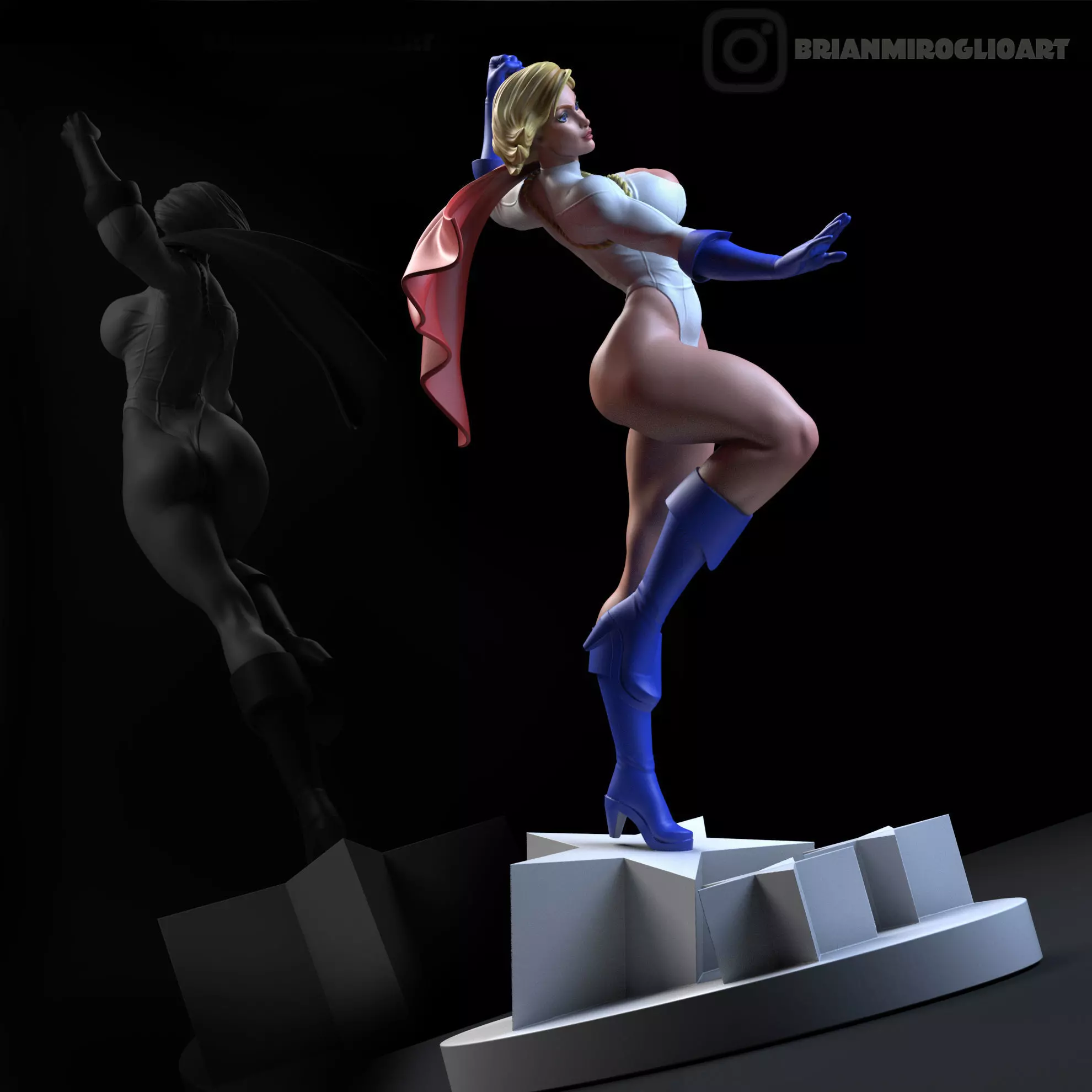 power Girl 3D print model_0
