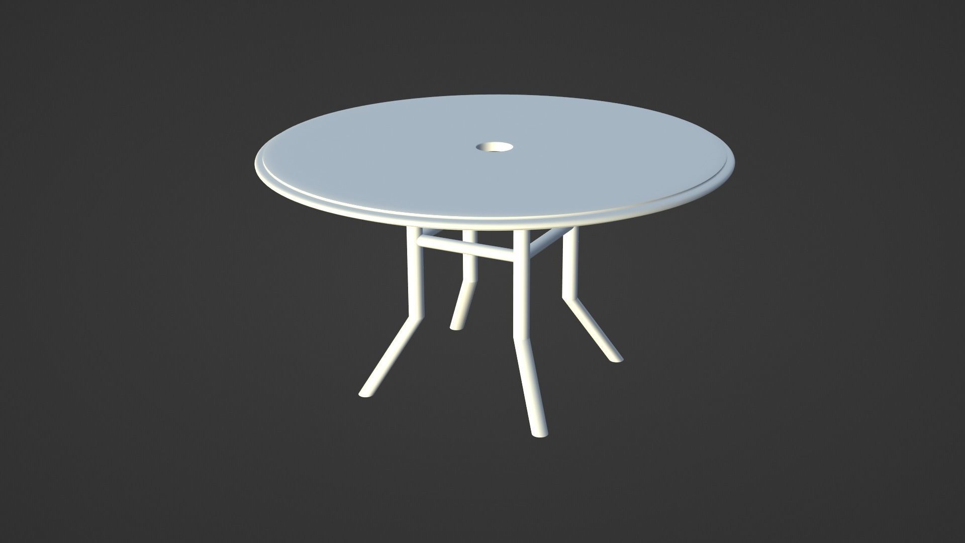 Patio outdoor table with chairs and umbrella 3 3D model_27