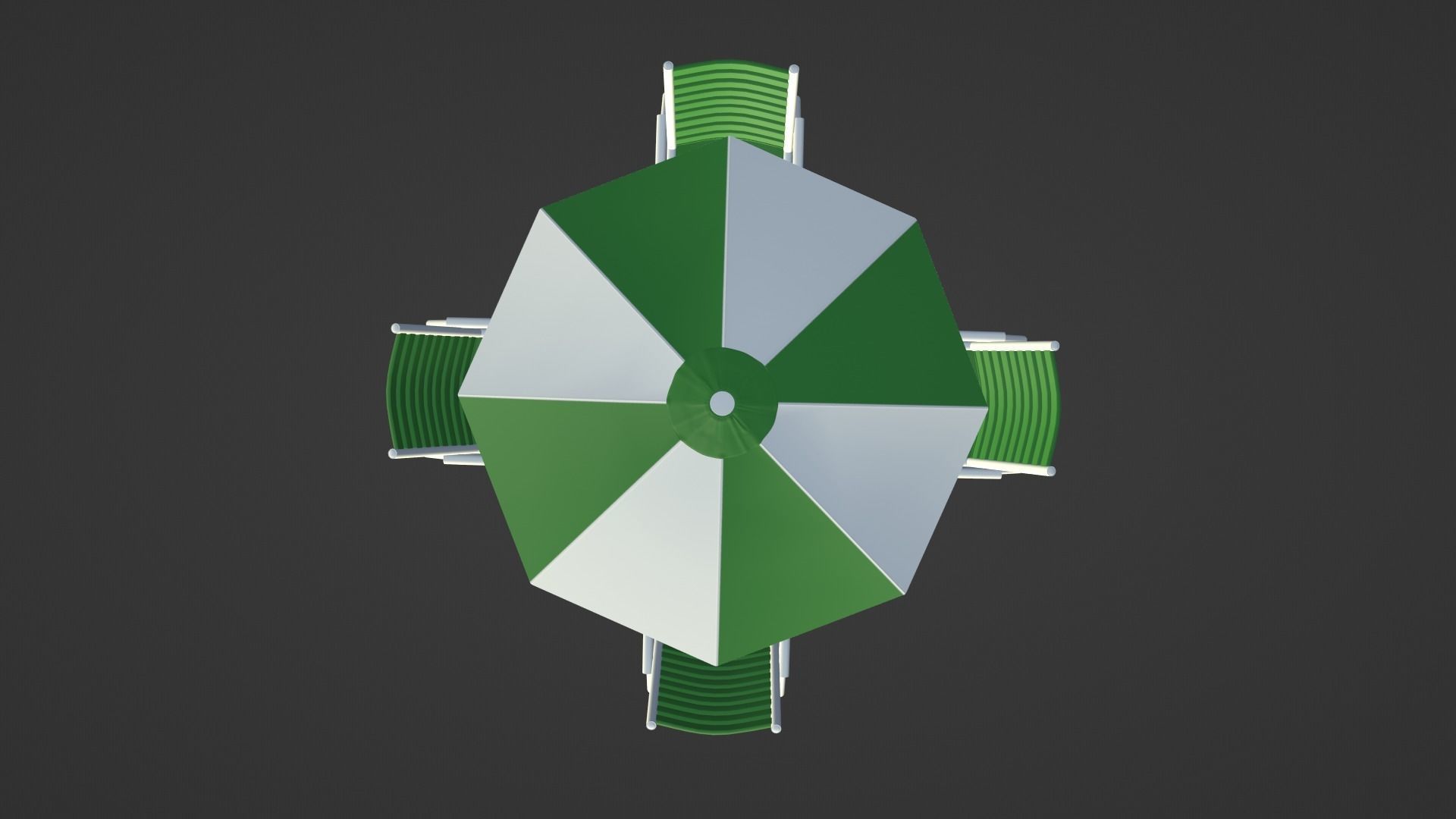 Patio outdoor table with chairs and umbrella 3 3D model_21