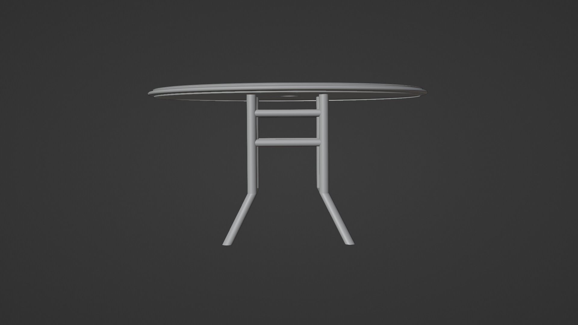 Patio outdoor table with chairs and umbrella 3 3D model_23