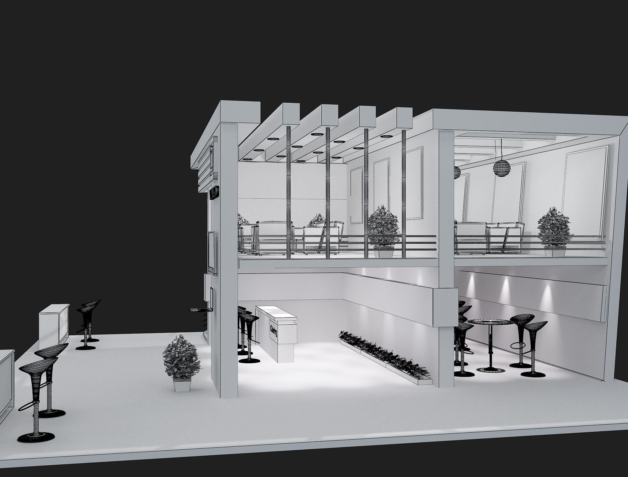 Booth Exhibition Stand a61 3D model_15