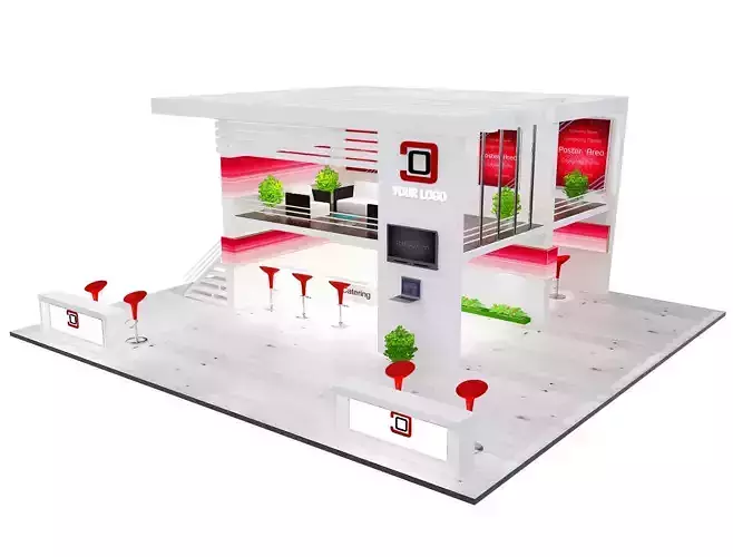 Booth Exhibition Stand a61 3D model