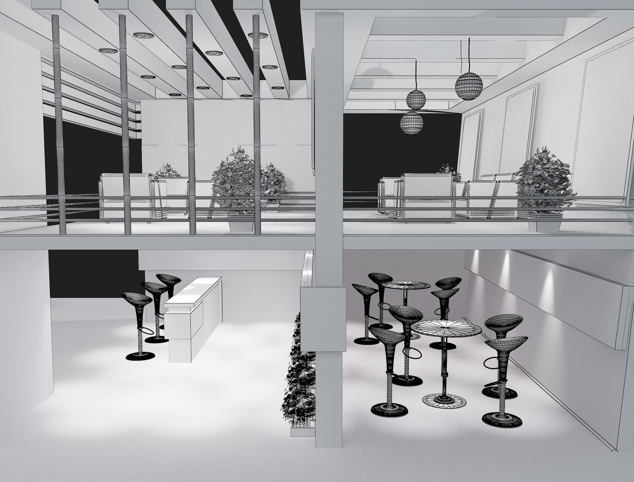 Booth Exhibition Stand a61 3D model_19