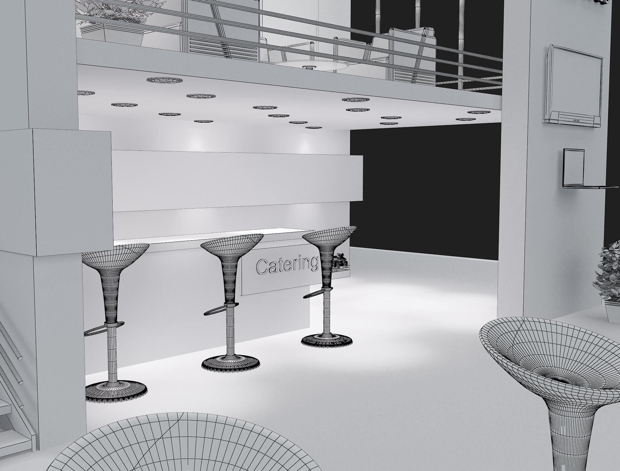 Booth Exhibition Stand a61 3D model_7