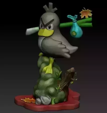 pokemon canarticho farfetchd kamonegi  3D print model