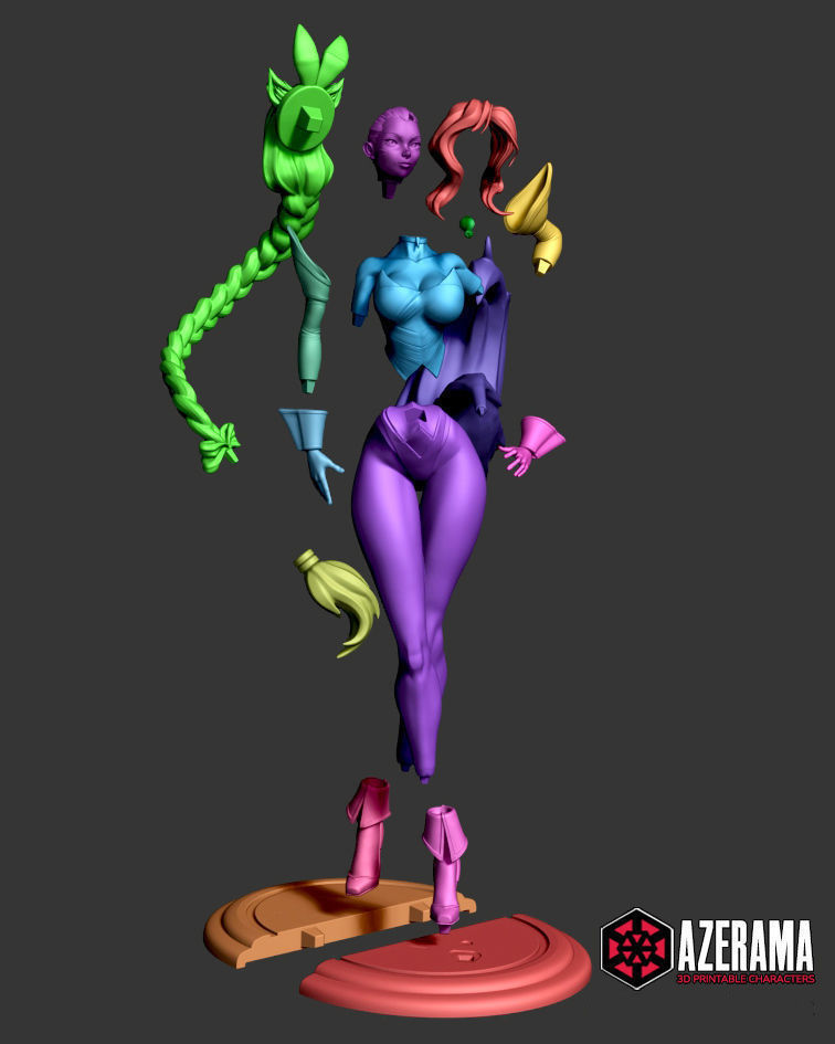 Ahri Bunny STL Ready for 3D Printing 3D print model_8