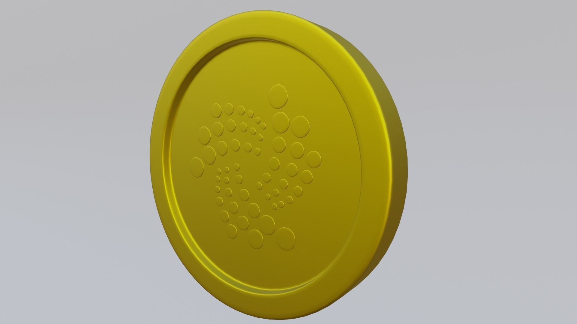 Iota Coin Low-poly 3D model_5