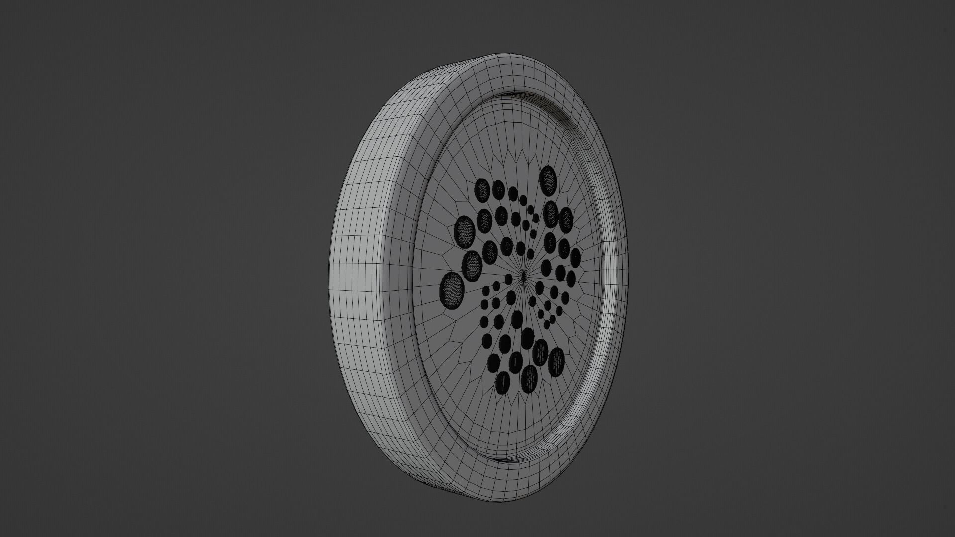 Iota Coin Low-poly 3D model_9