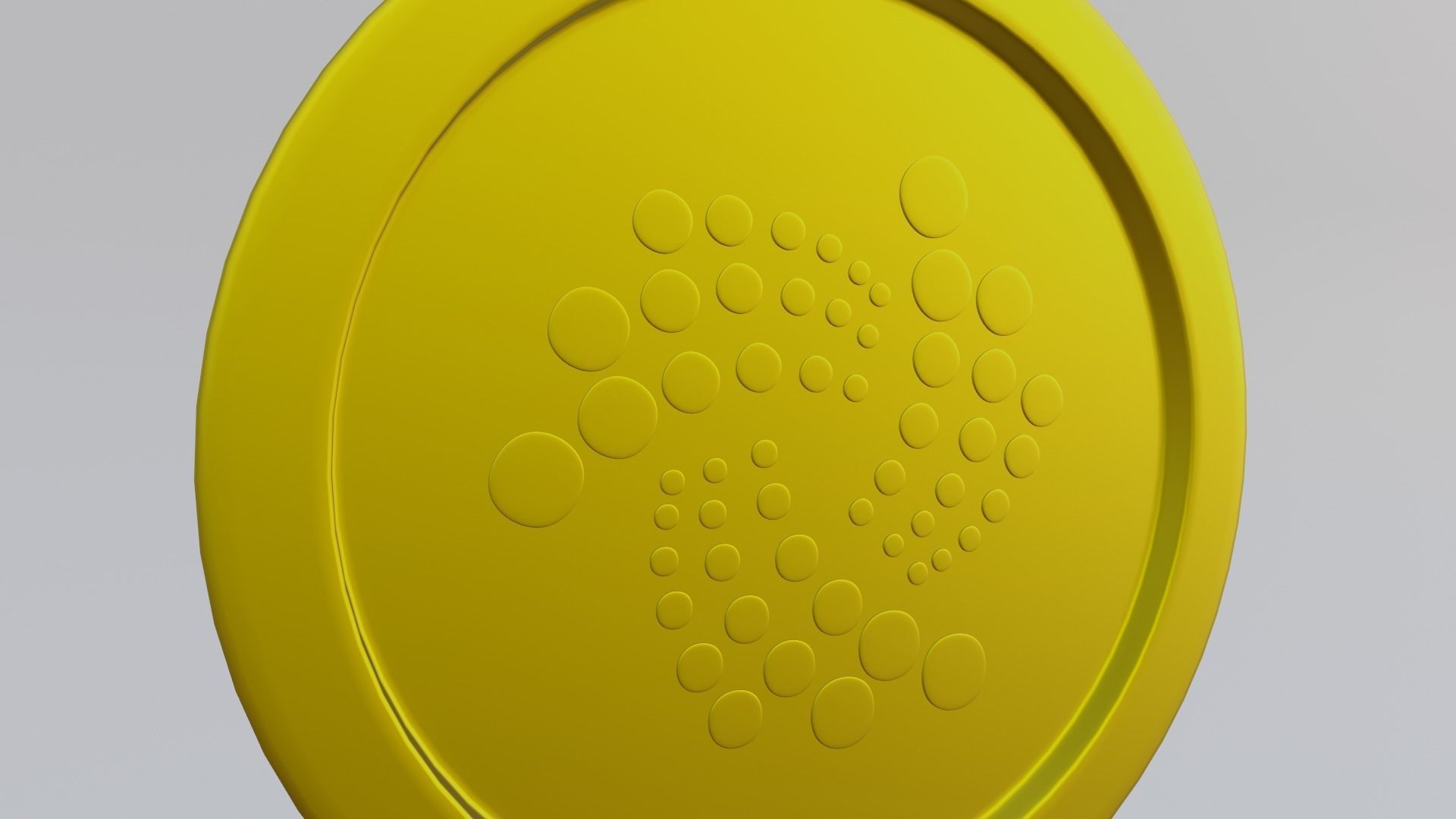 Iota Coin Low-poly 3D model_3
