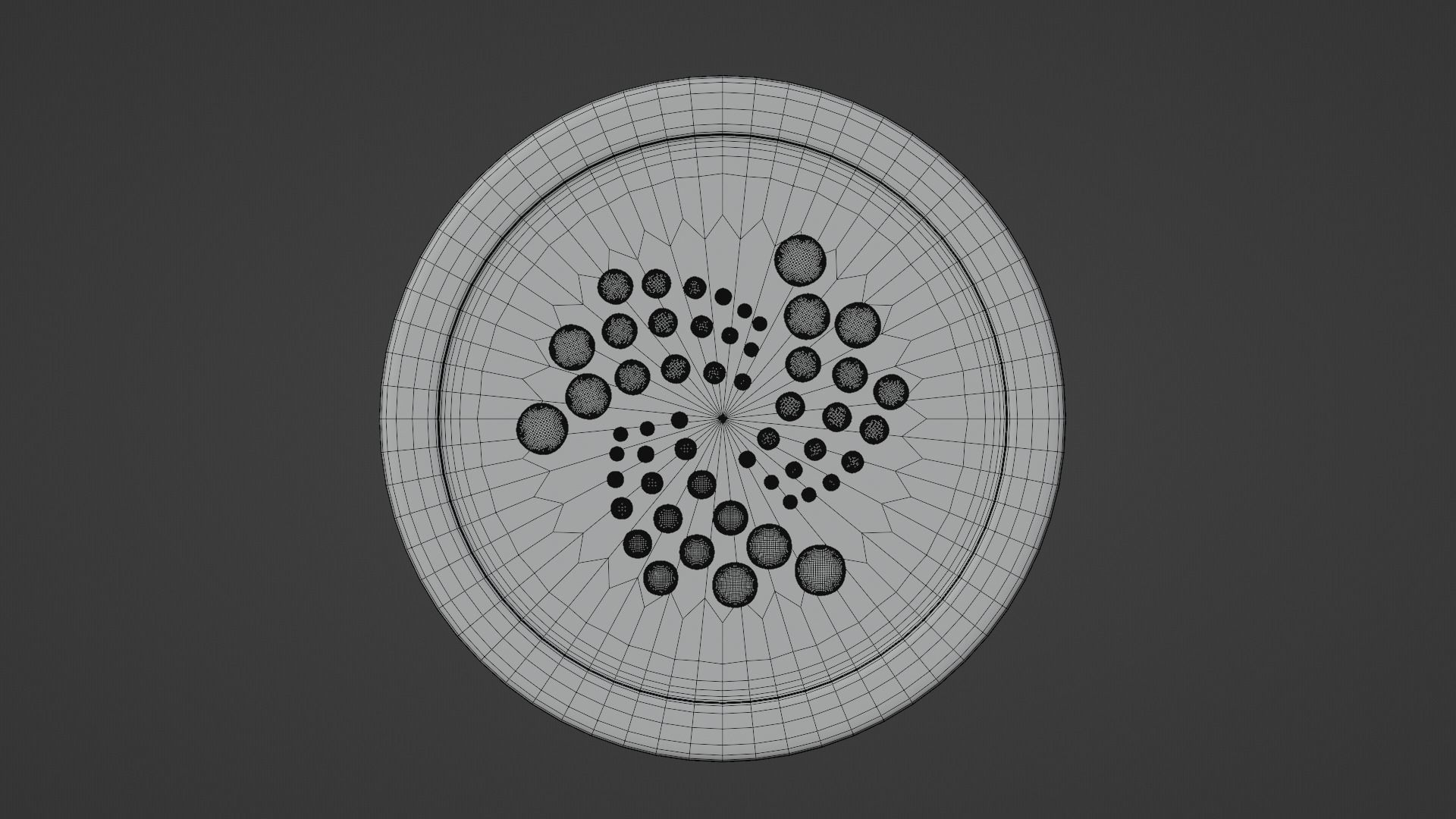 Iota Coin Low-poly 3D model_10
