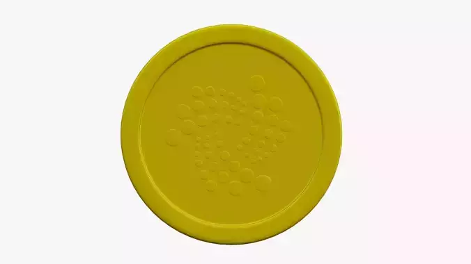 Iota Coin Low-poly 3D model