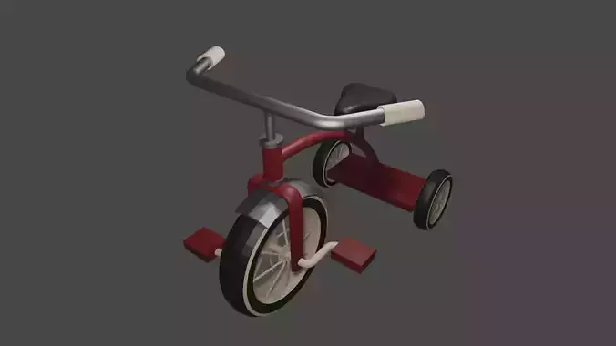 Old Tricycle 3D Model