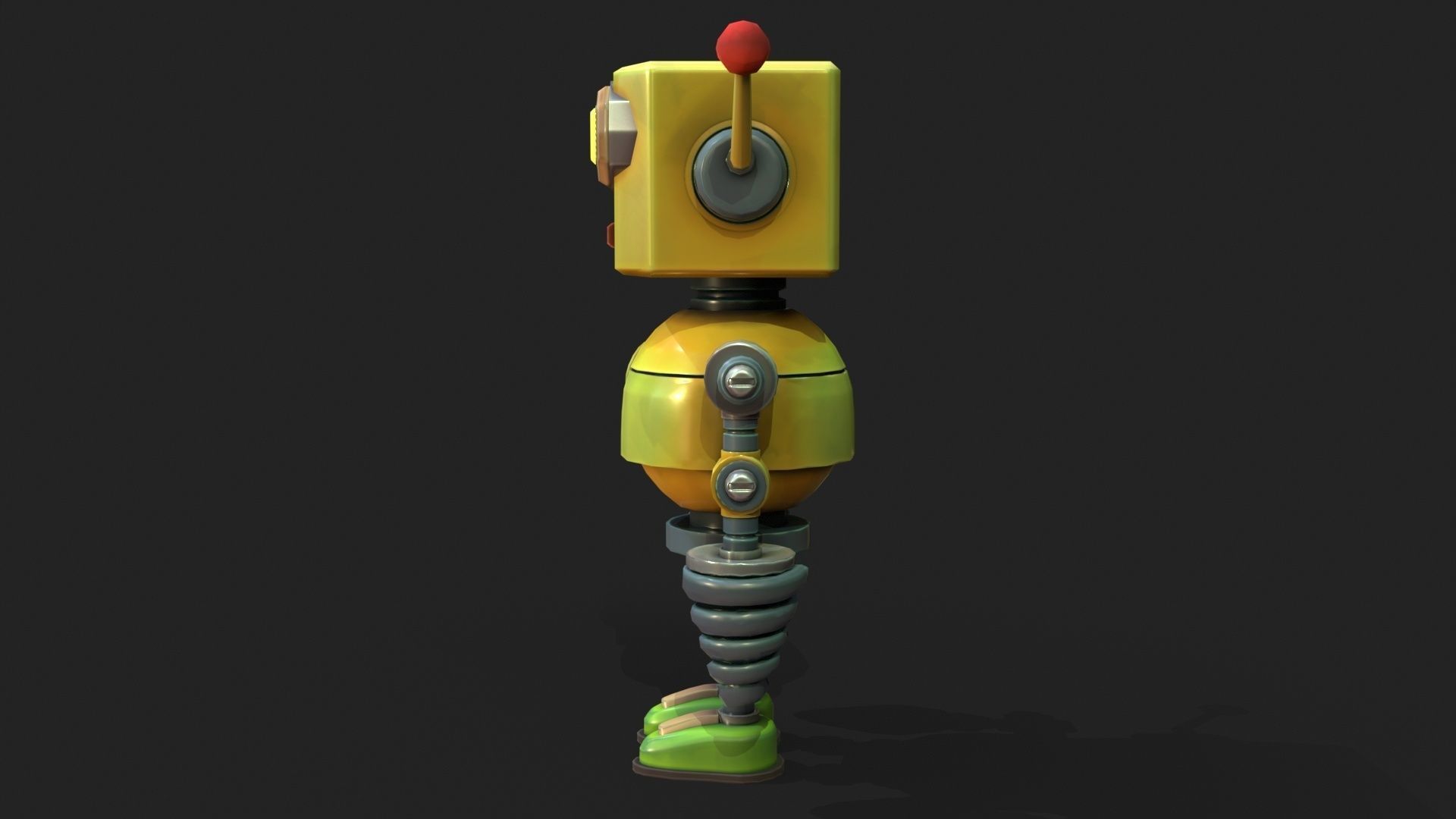 Stylized Robot 6 63 The Hot Low-poly 3D model_8