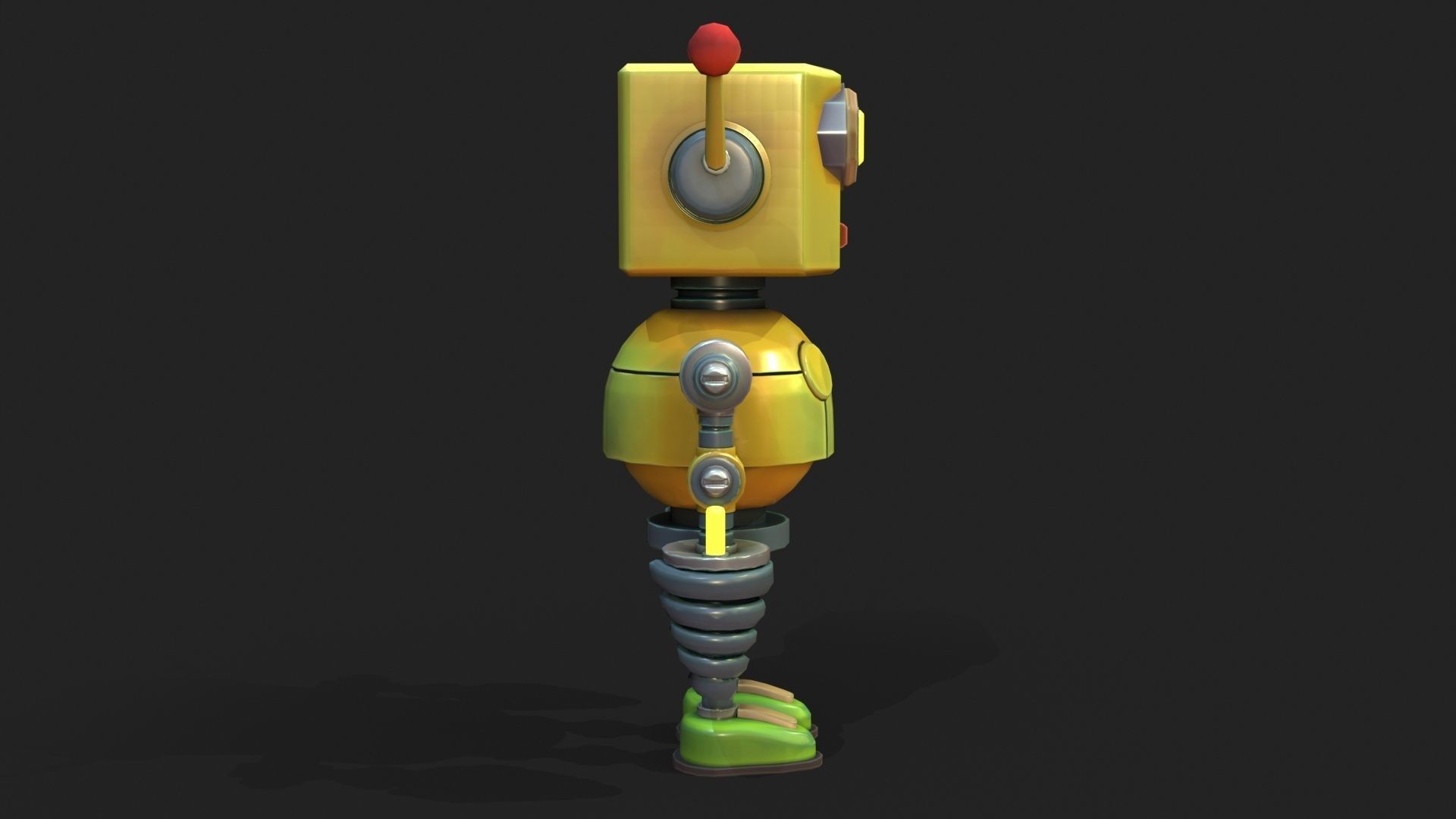 Stylized Robot 6 63 The Hot Low-poly 3D model_18
