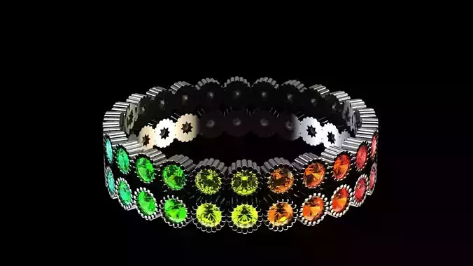 Rainbow ring 3D print model