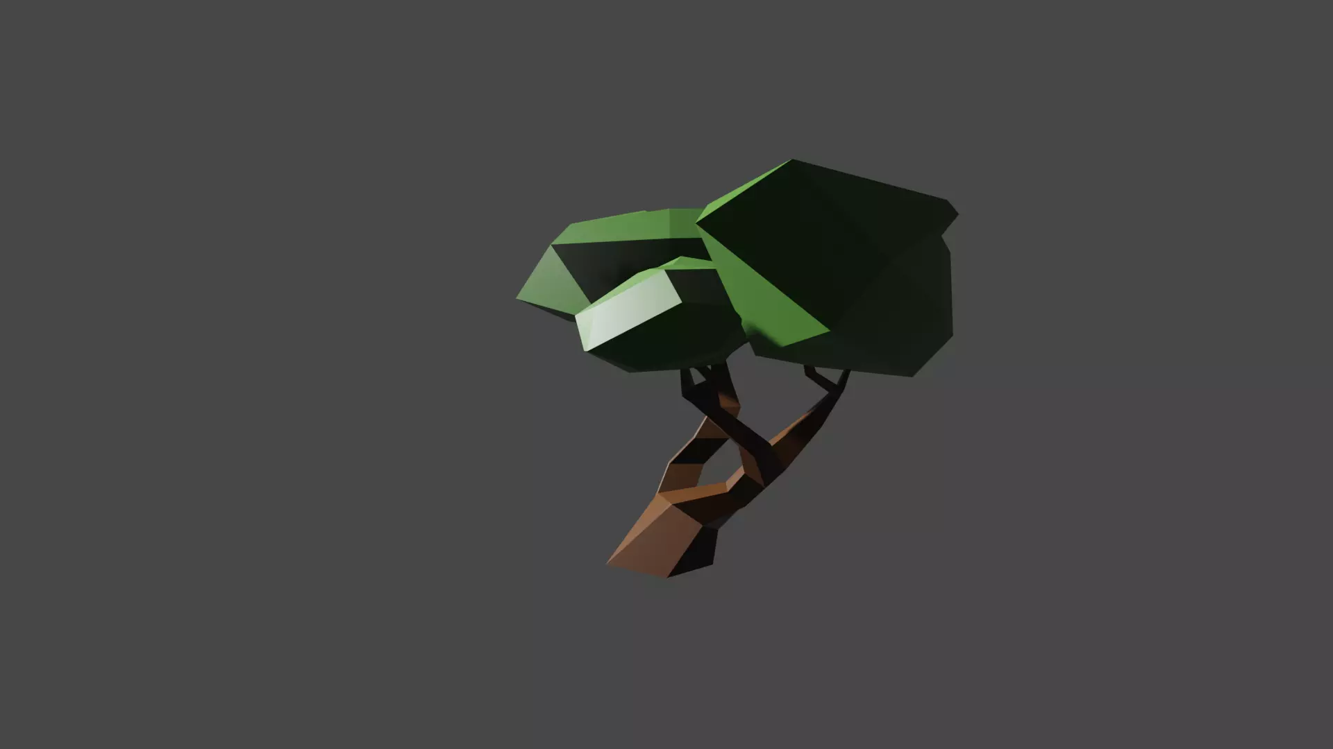 Japanese Juniper Tree Low Poly Low-poly 3D model_0