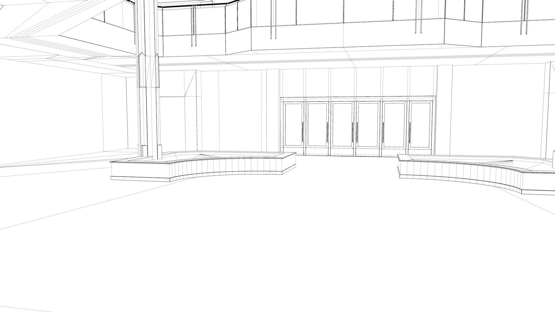 Night Club Event Space 3D model_6