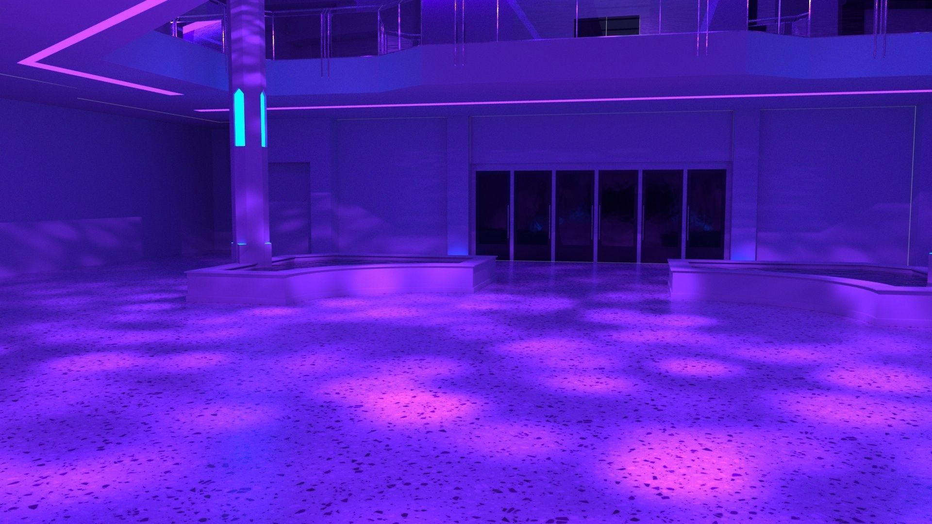 Night Club Event Space 3D model_5