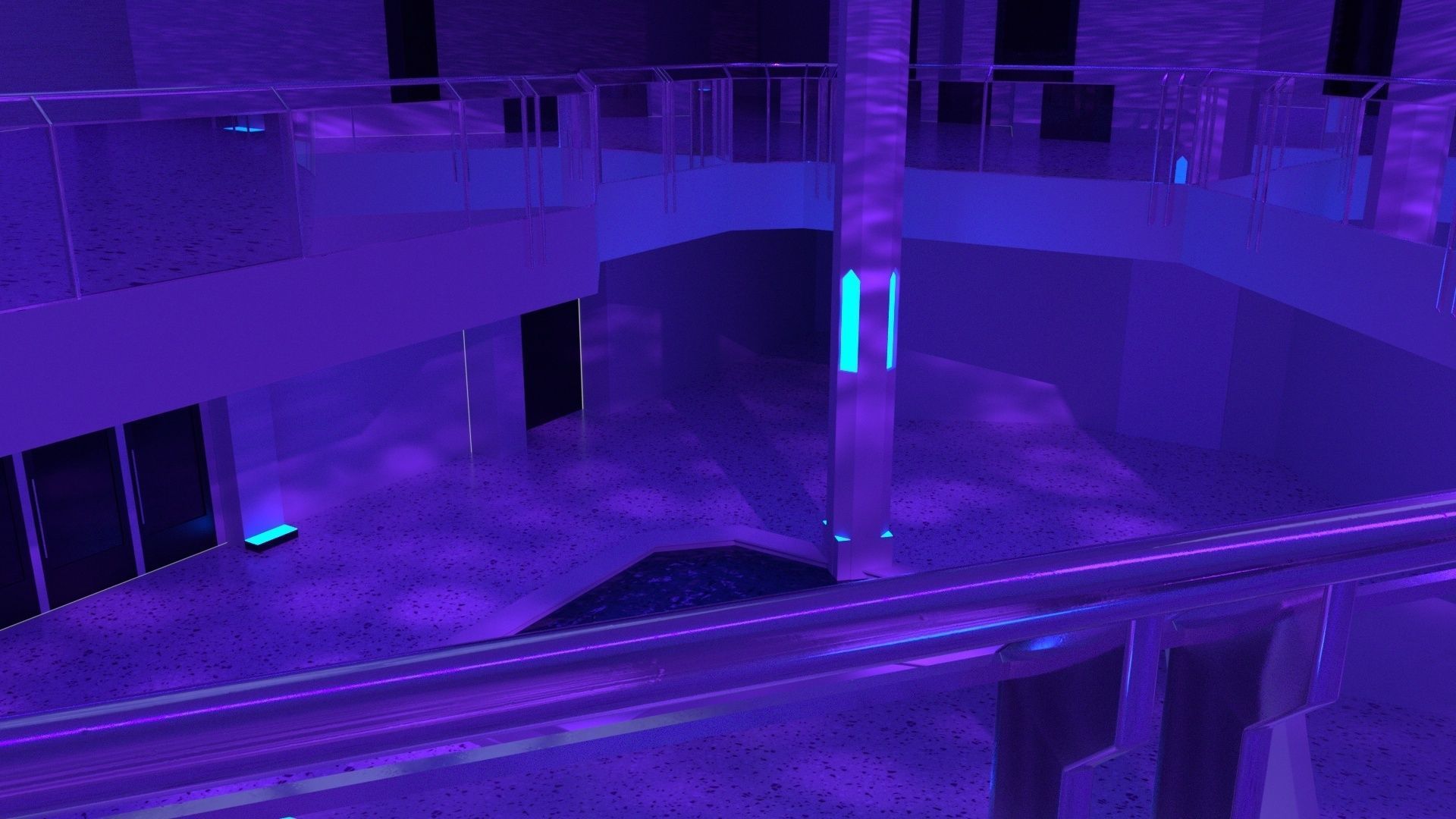 Night Club Event Space 3D model_3