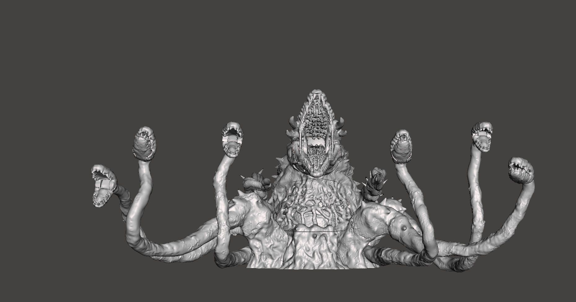 BIOLLANTE - GODZILLA KAIJU ARTICULATED HIGH-POLY STL 3D PRINTING 3D print model_9