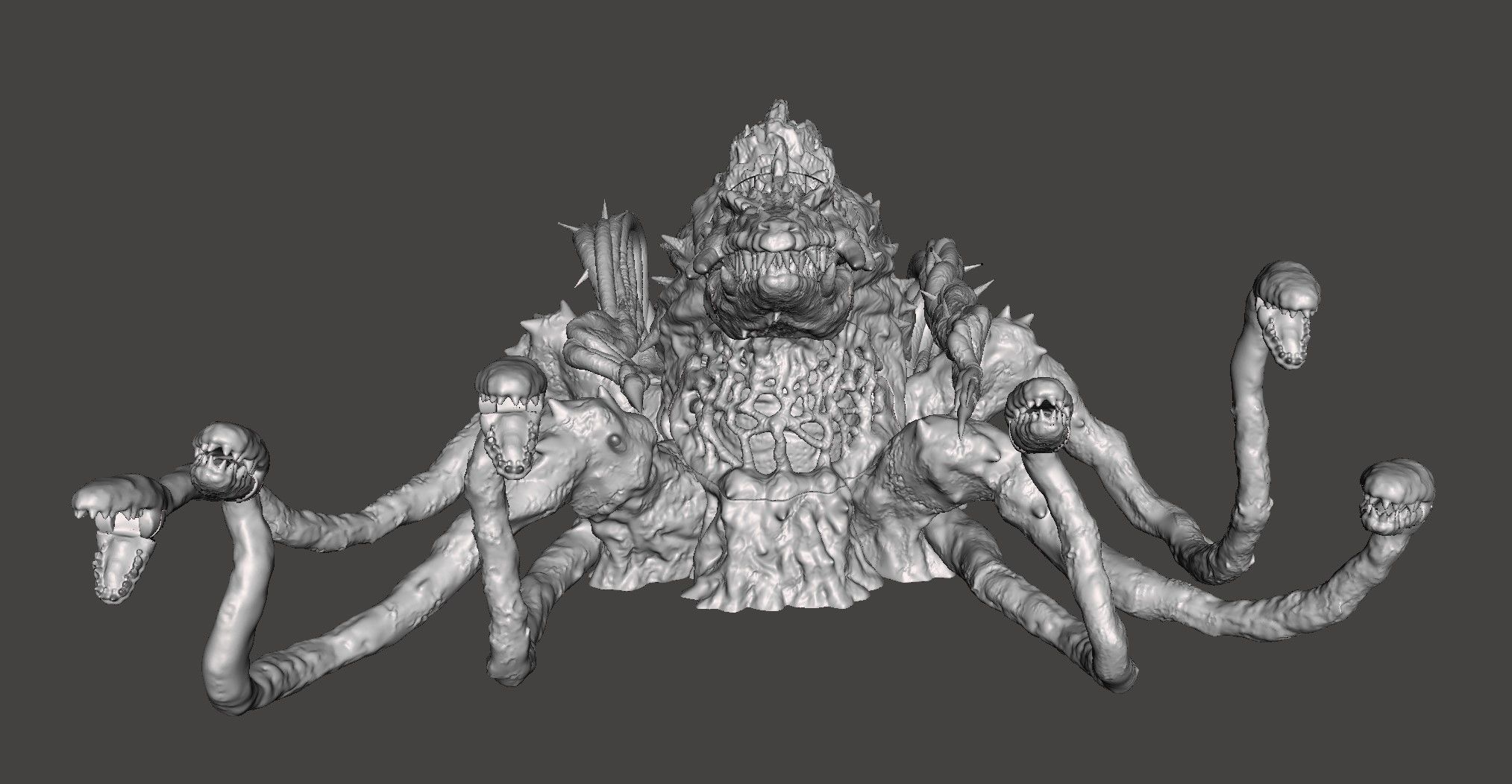 BIOLLANTE - GODZILLA KAIJU ARTICULATED HIGH-POLY STL 3D PRINTING 3D print model_17