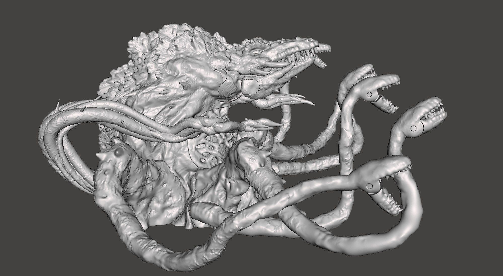 BIOLLANTE - GODZILLA KAIJU ARTICULATED HIGH-POLY STL 3D PRINTING 3D print model_18