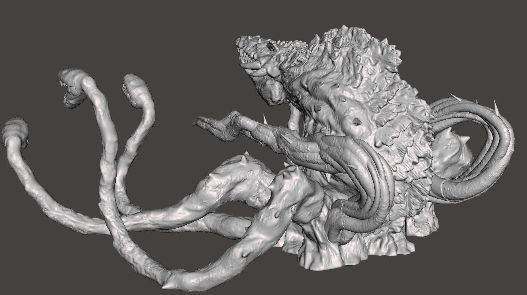 BIOLLANTE - GODZILLA KAIJU ARTICULATED HIGH-POLY STL 3D PRINTING 3D print model_2