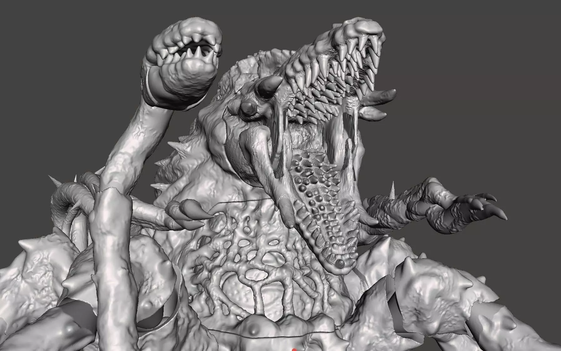 BIOLLANTE - GODZILLA KAIJU ARTICULATED HIGH-POLY STL 3D PRINTING 3D print model_0
