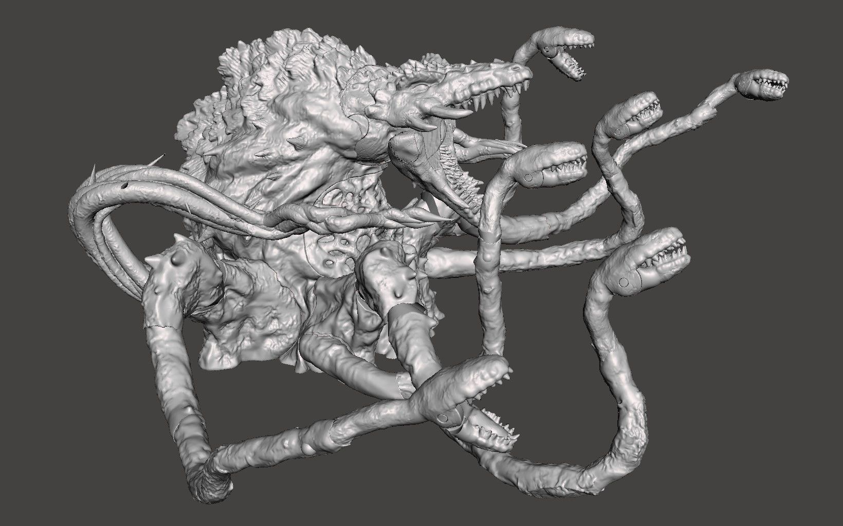 BIOLLANTE - GODZILLA KAIJU ARTICULATED HIGH-POLY STL 3D PRINTING 3D print model_15