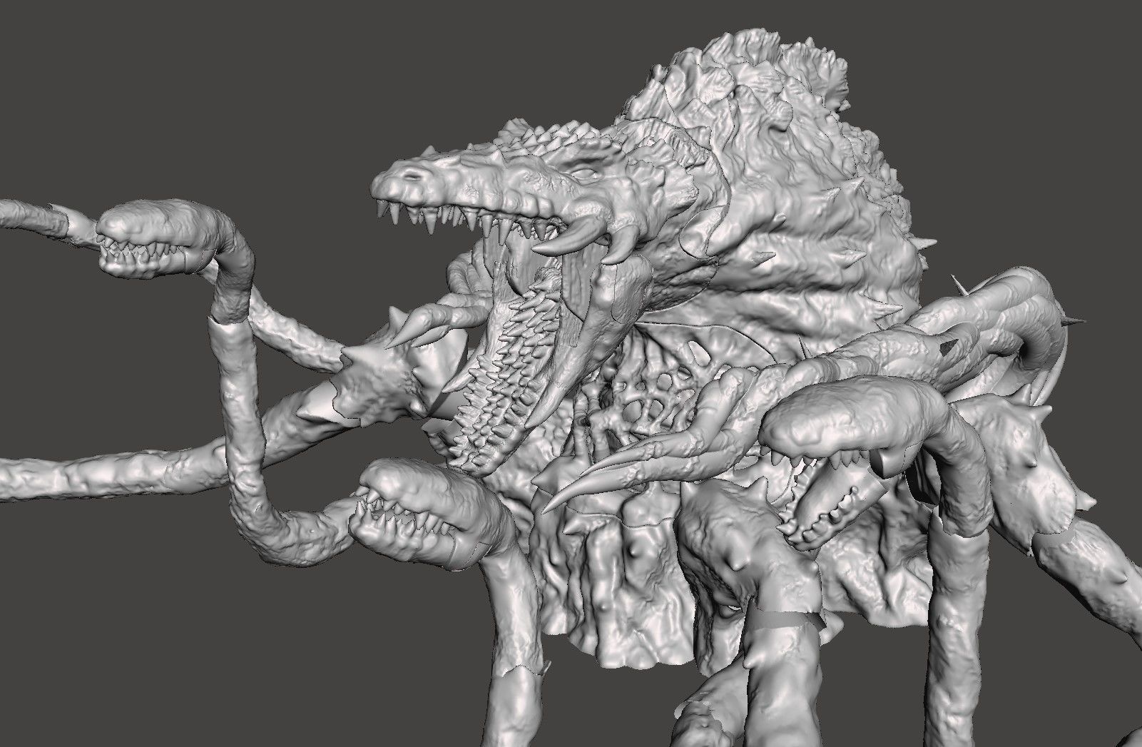 BIOLLANTE - GODZILLA KAIJU ARTICULATED HIGH-POLY STL 3D PRINTING 3D print model_14