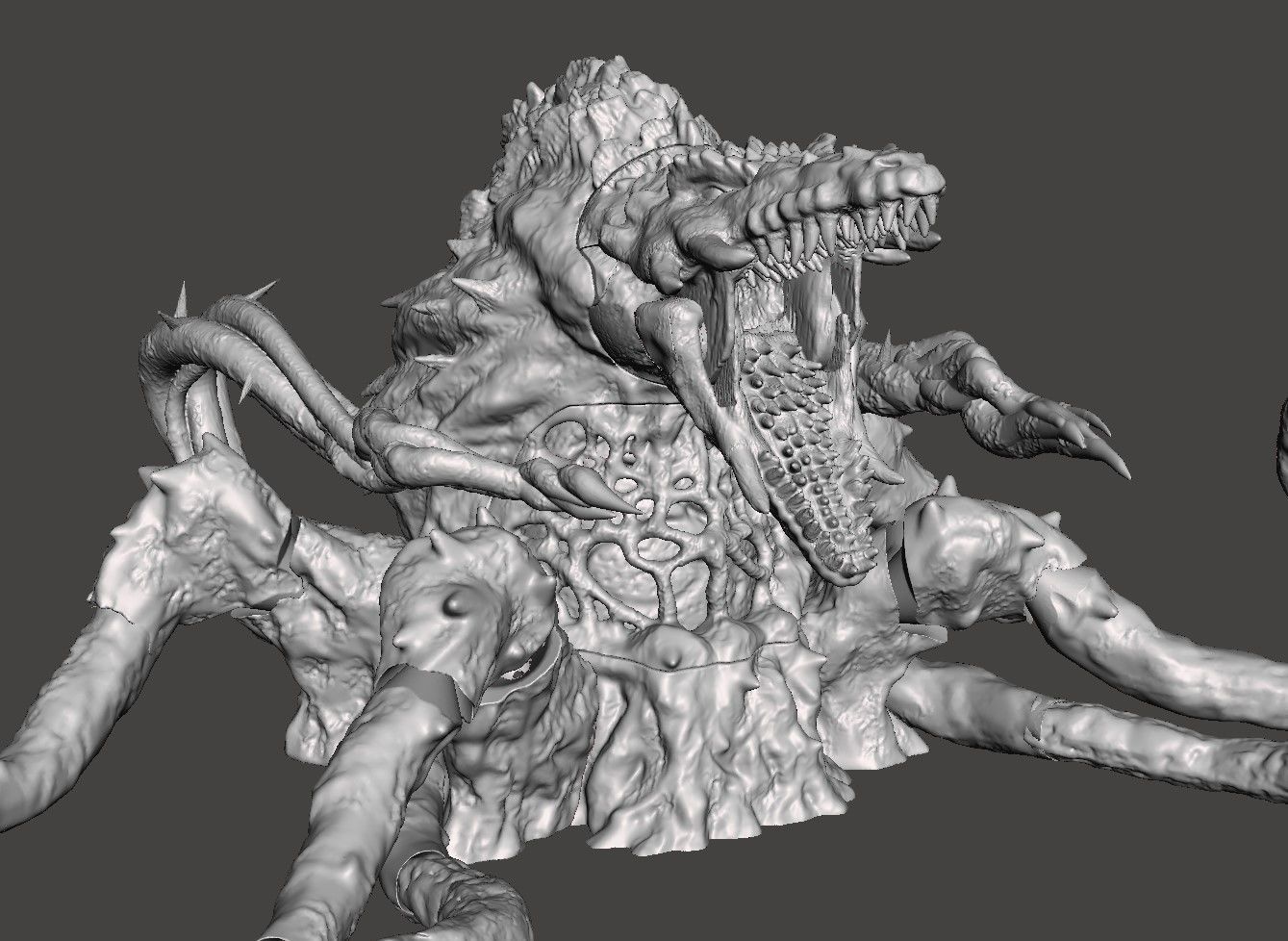 BIOLLANTE - GODZILLA KAIJU ARTICULATED HIGH-POLY STL 3D PRINTING 3D print model_13