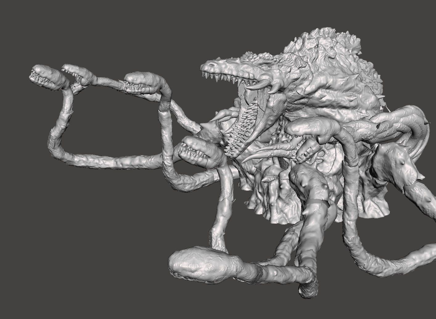 BIOLLANTE - GODZILLA KAIJU ARTICULATED HIGH-POLY STL 3D PRINTING 3D print model_10