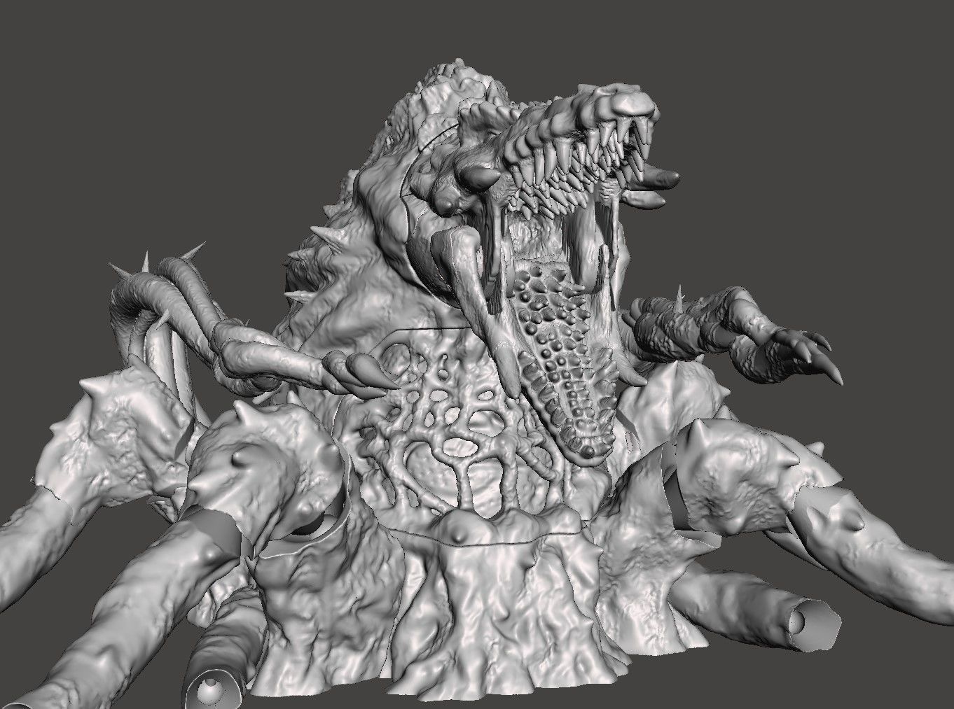 BIOLLANTE - GODZILLA KAIJU ARTICULATED HIGH-POLY STL 3D PRINTING 3D print model_16