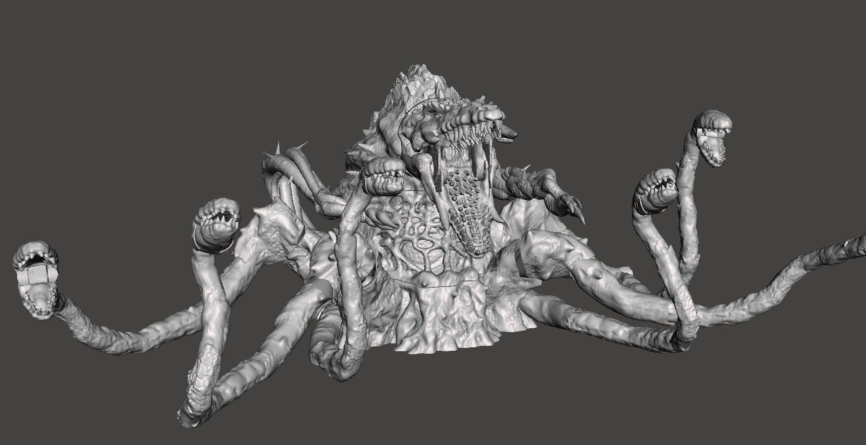 BIOLLANTE - GODZILLA KAIJU ARTICULATED HIGH-POLY STL 3D PRINTING 3D print model_8