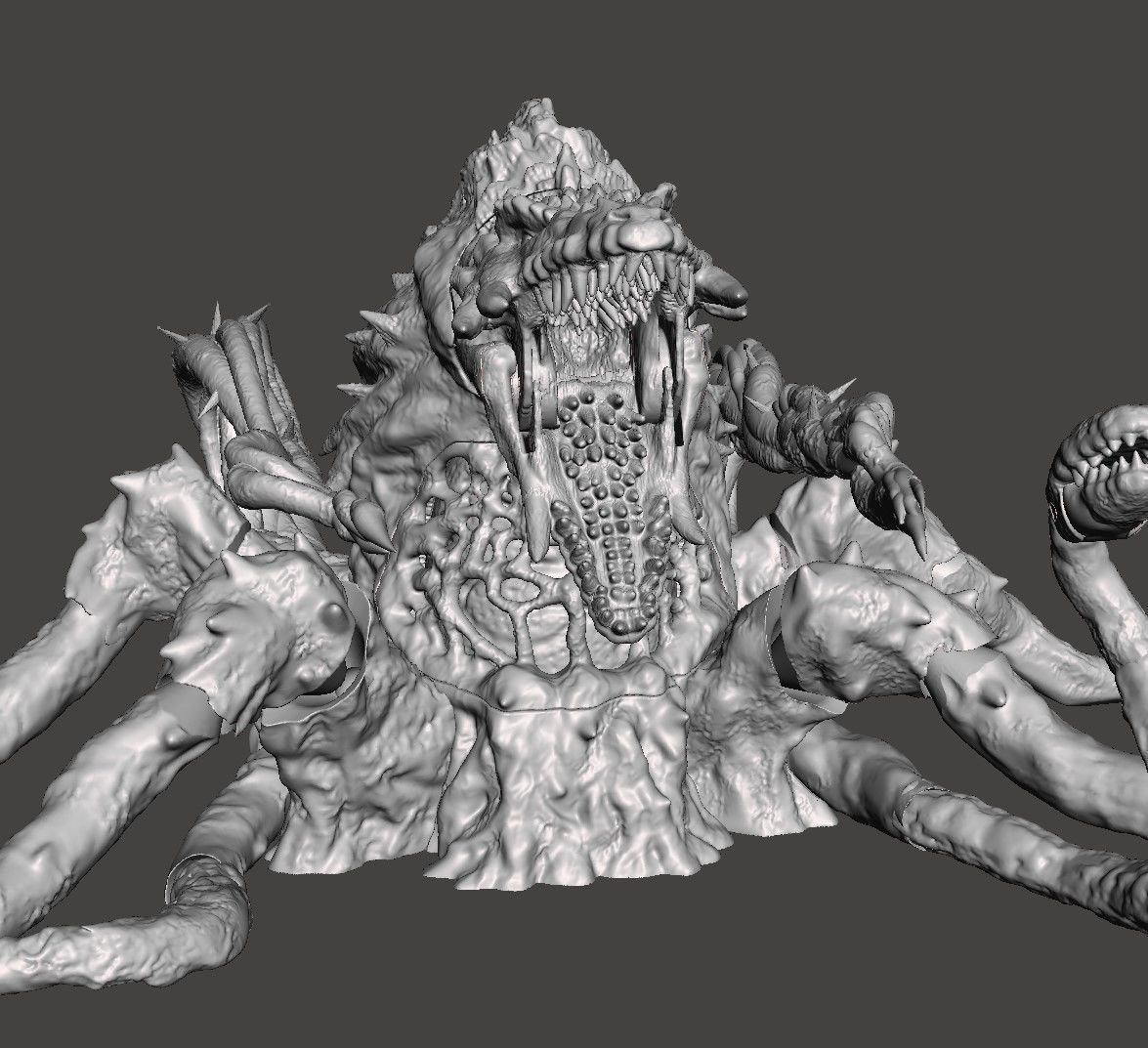 BIOLLANTE - GODZILLA KAIJU ARTICULATED HIGH-POLY STL 3D PRINTING 3D print model_11