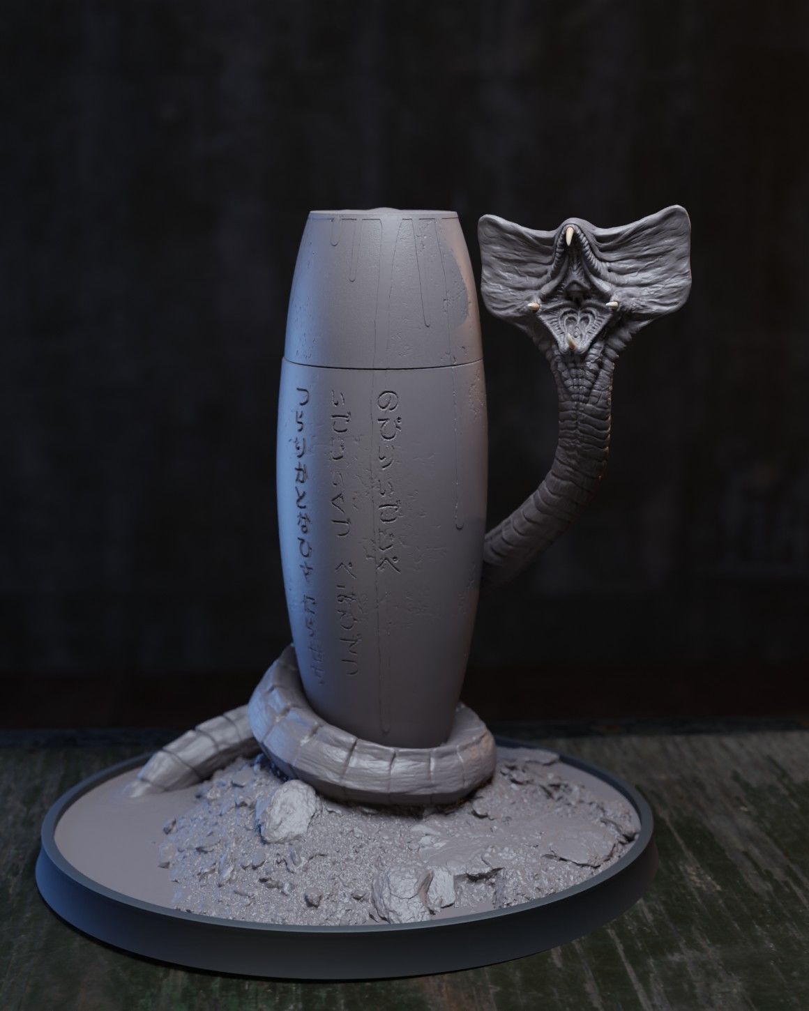 Hammerpede ready for 3D print prometheus alien covenant 3D print model_10